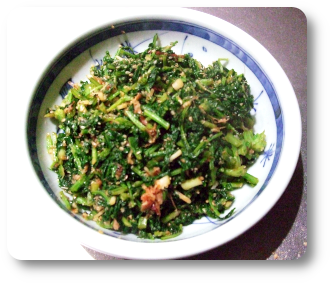 葉大根の炒め菜