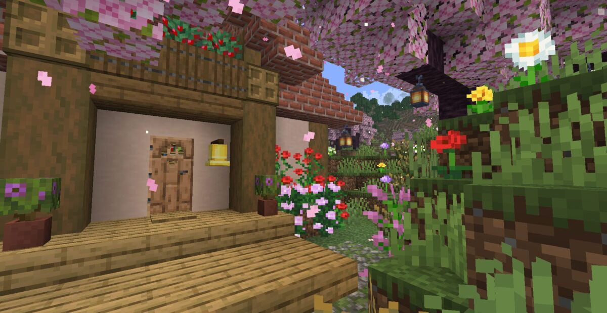 【マイクラ】農民さんの家:玄関