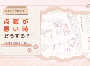 【中学生の定期テスト】点数が悪い時、どうする？ 〜対策と結果を公開〜
