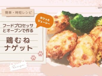 【簡単・時短レシピ】フードプロセッサとオーブンで作る鶏むねナゲット