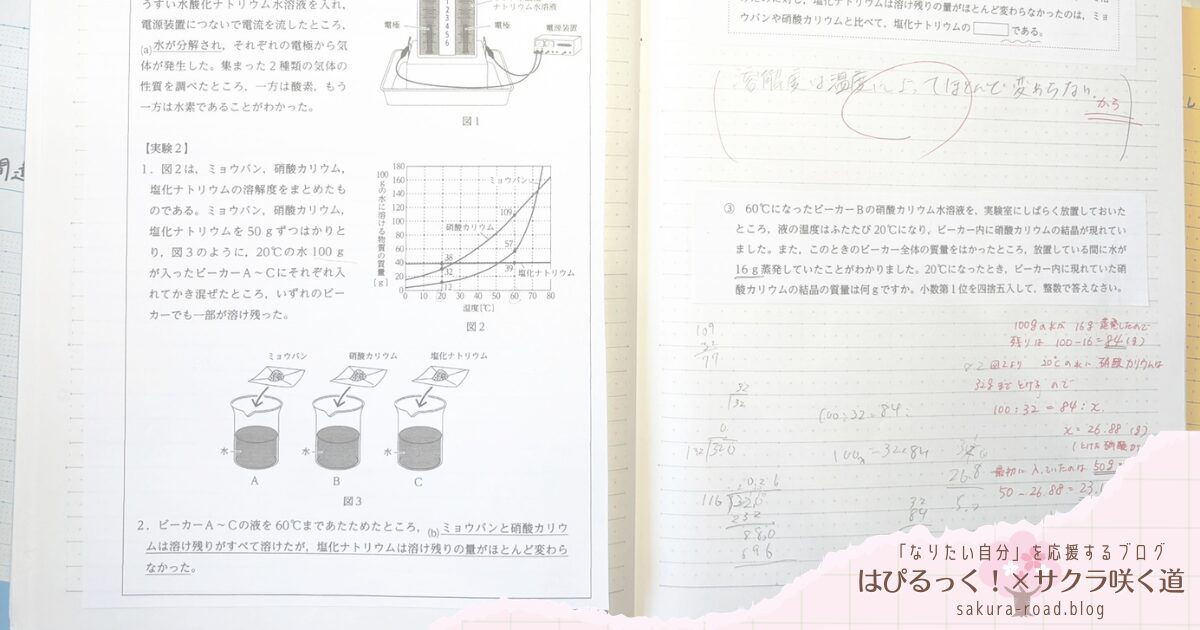【塾なし高校受験】理科の解き直しノート