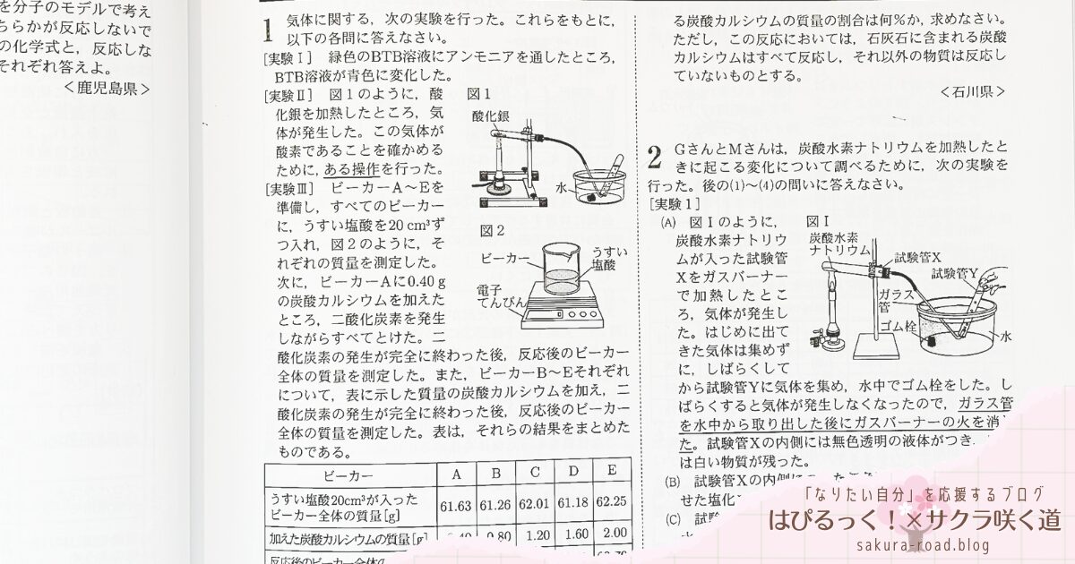 【塾なし高校受験】『全国高校入試問題正解 分野別過去問（2024年受験用）理科 - 化学領域の思考活用問題 -』