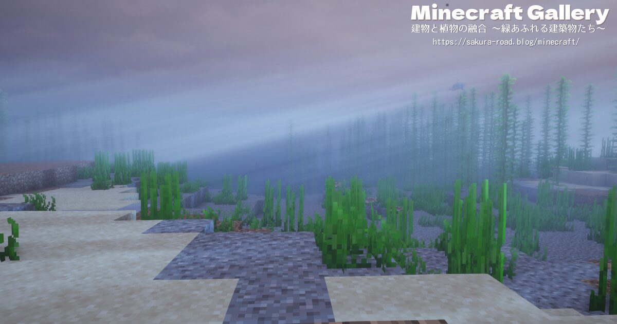 【マイクラ建築】海底神殿その1 予定地(シェーダーあり)